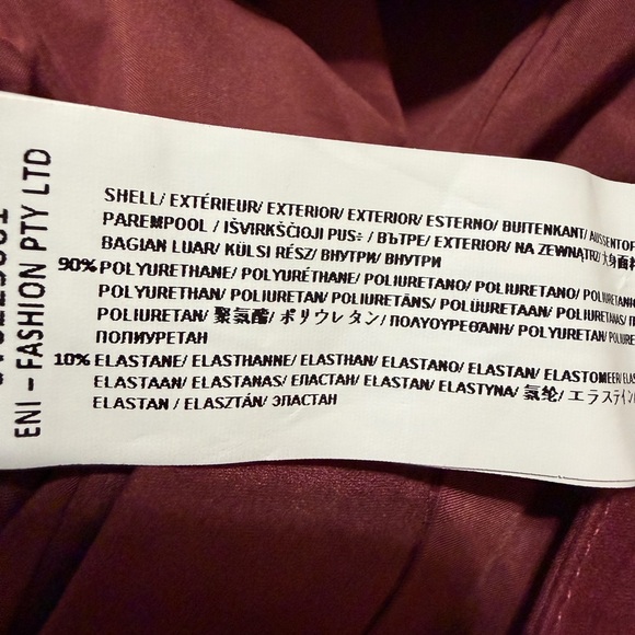 Anthropologie Sovere Avery High Rise Boot Cut Pants XL Cranberry Burgundy - Picture 5 of 9